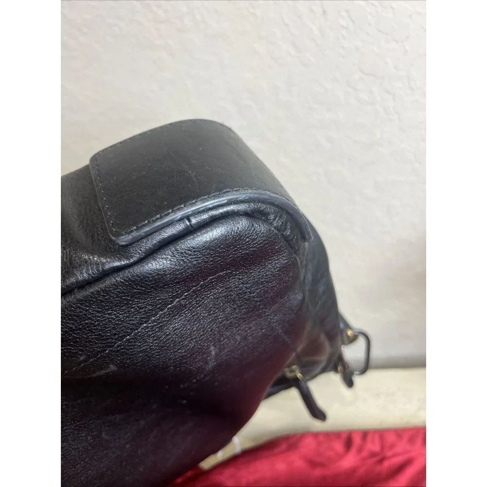 Fossil Haskell Double Zip Unisex Laptop Classic Black Work Bag Business Travel